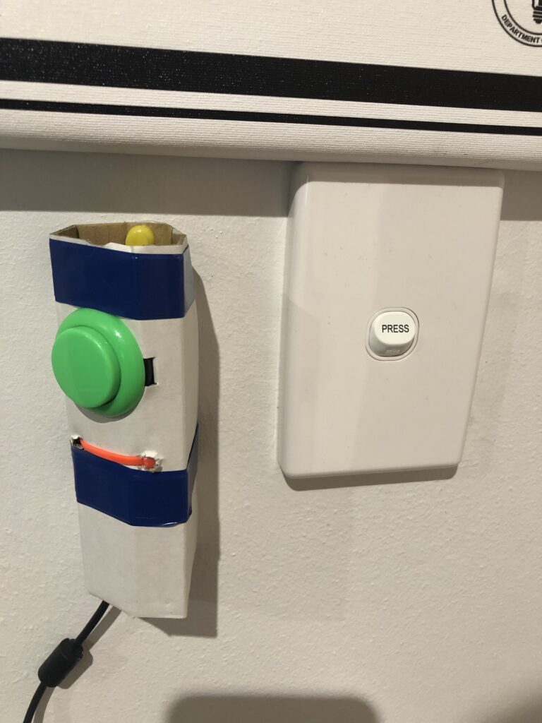 A momentary switch instead of a light switch